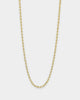 House Of Auric Rope 2mm 18" Chain 18k Gold Vermeil