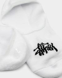 Stussy Mens Graffiti No-Show Sock 3PK White
