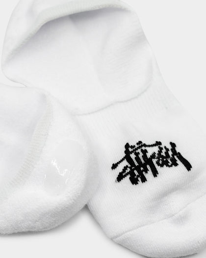 Stussy Mens Graffiti No-Show Sock 3PK White