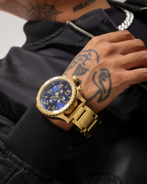 Nixon 51-30 Chrono Gold/Blue Sunray