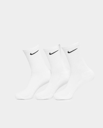 Nike Everyday Cotton Cushioned Crew Socks 3 Pack White