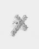 Saint Morta Saint Cross Earring Iced White Gold