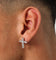 Saint Morta Saint Cross Earring Iced White Gold