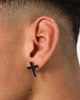 Saint Morta Saint Cross Earring Iced Black