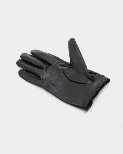 Saint Morta Men's Genuine Leather Gloves Black
