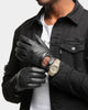 Saint Morta Men's Genuine Leather Gloves Black