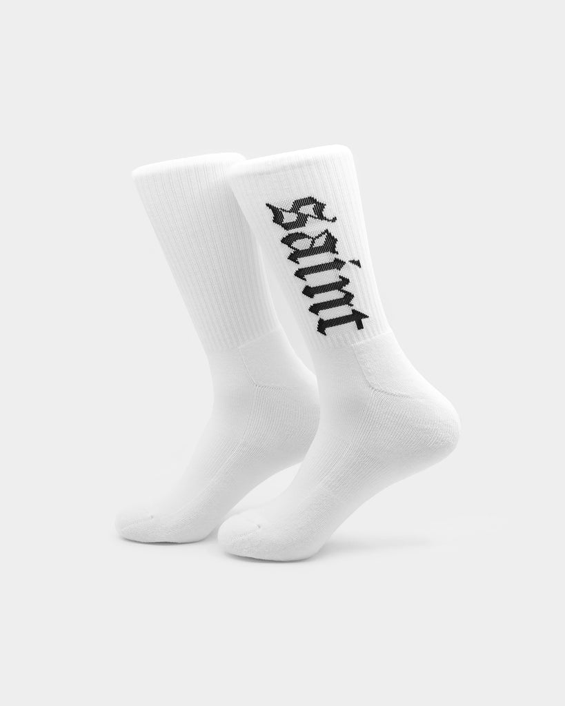 Saint Morta Cambronne Sock White/Black | Culture Kings