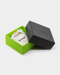 PYRA Men's Leather Card Wallet Black Leather