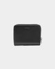 PYRA Men's Leather Zip Wallet Black Leather