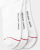 Tommy Jeans 3 Pack Athletic Crew Socks White