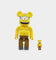 Medicom Toy Be@rbrick Simpsons X Be@rbricks 100% & 400% Collectible Set Yellow