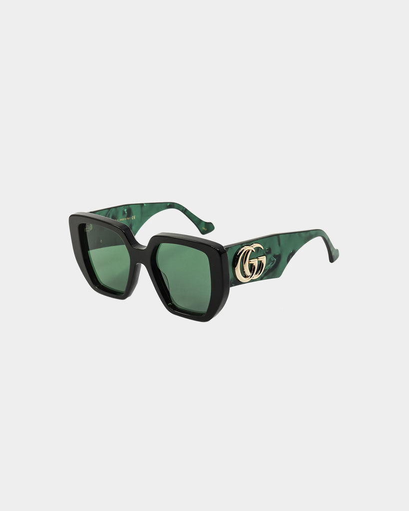 Gucci GG0956S-001 54 Sunglasses Black/Green | Culture Kings