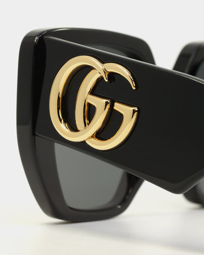 Gucci GG0956S-003 54 Sunglasses Black/Black/Grey