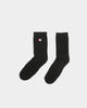 Champion 3 Pack C Logo Crew Socks Black