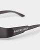 Balenciaga Mono Rectangle Sunglasses Grey