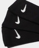 Nike Kids' Cushioned Crew 3 Pack Black