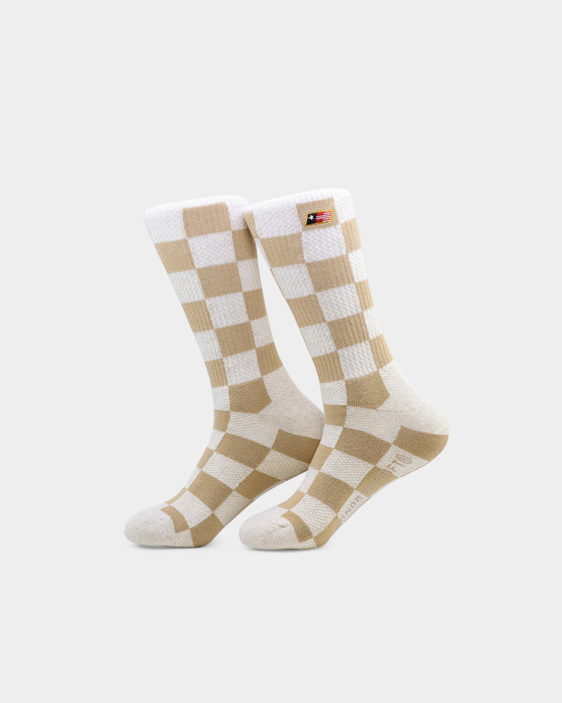 Honor The Gift Women's Jazz Jacquard Socks Tan