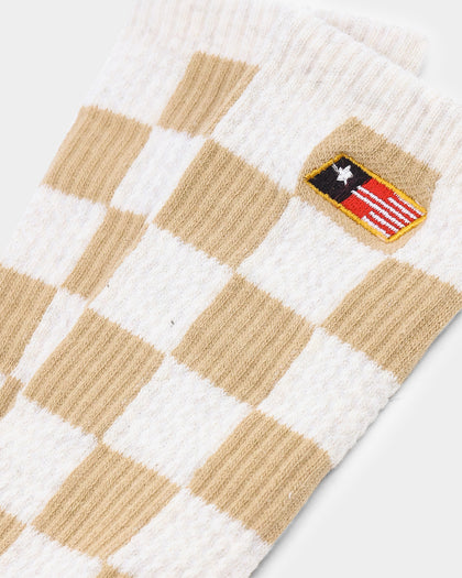 Honor The Gift Women's Jazz Jacquard Socks Tan