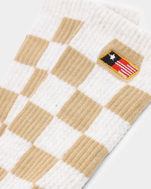 Honor The Gift Women's Jazz Jacquard Socks Tan