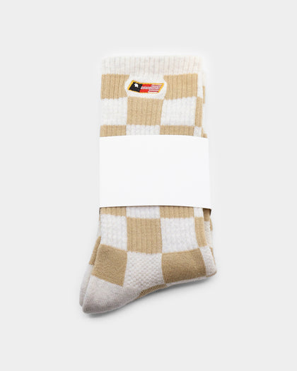 Honor The Gift Women's Jazz Jacquard Socks Tan