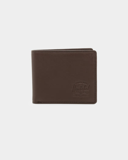Herschel Bag Co Hank Leather RFID Wallet Brown