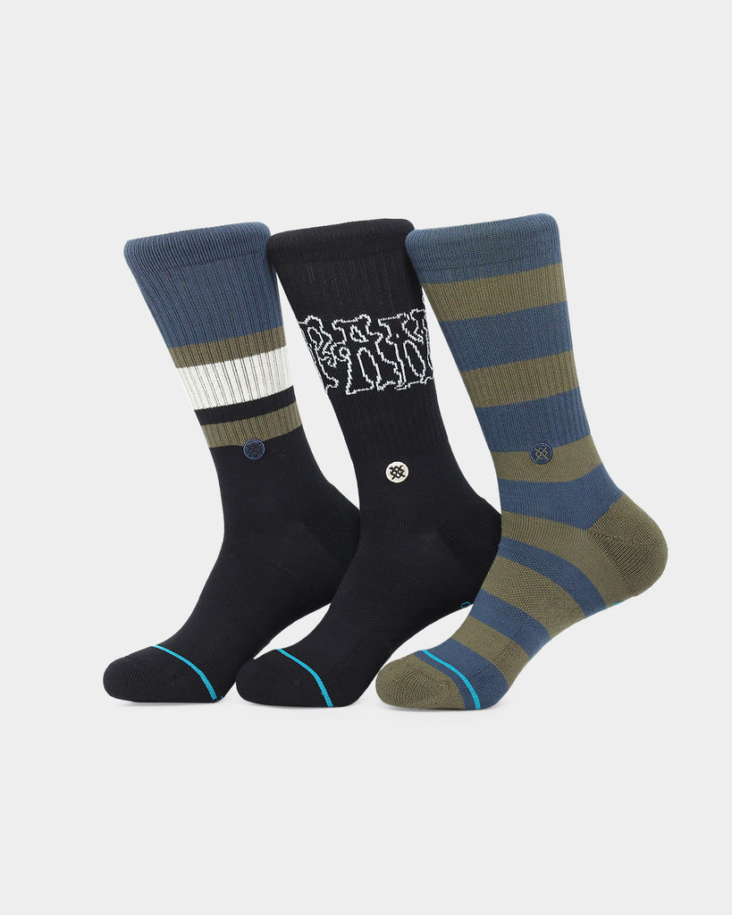 Stance Booster Socks 3 Pack Black Culture Kings