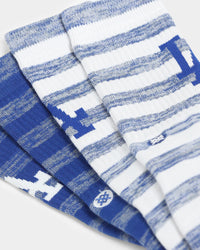 Stance X Los Angeles Dodgers Twist Crew Socks 2 Pack White