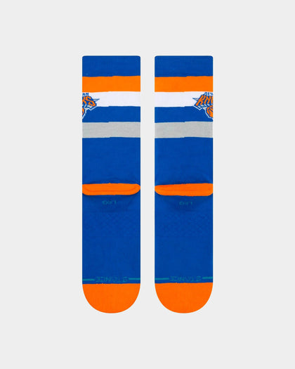 Stance New York Knicks Stripe Crew Socks Navy