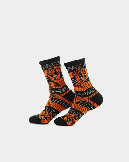 Santa Cruz Kids' Hand Hidden Crew Socks 2 Pack Multi