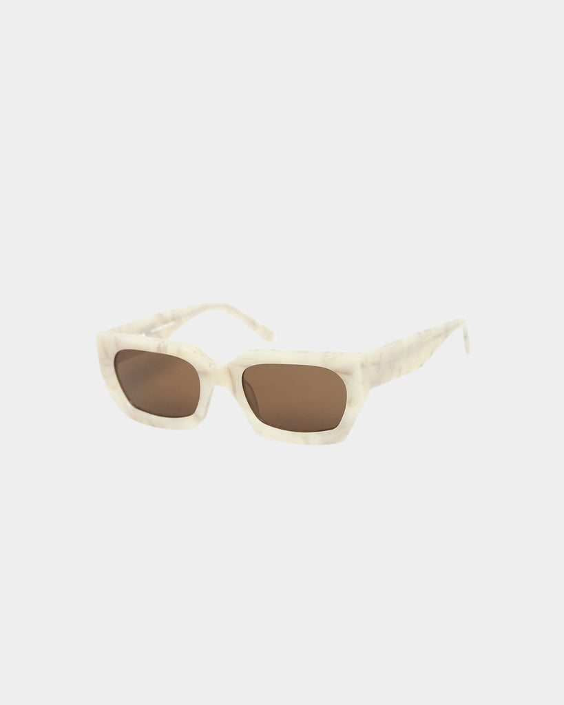 PYRA Aoraki Sunglasses Cream Marble/Brown Lens | Culture Kings
