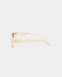 PYRA Aoraki Sunglasses Cream Marble/Brown Lens