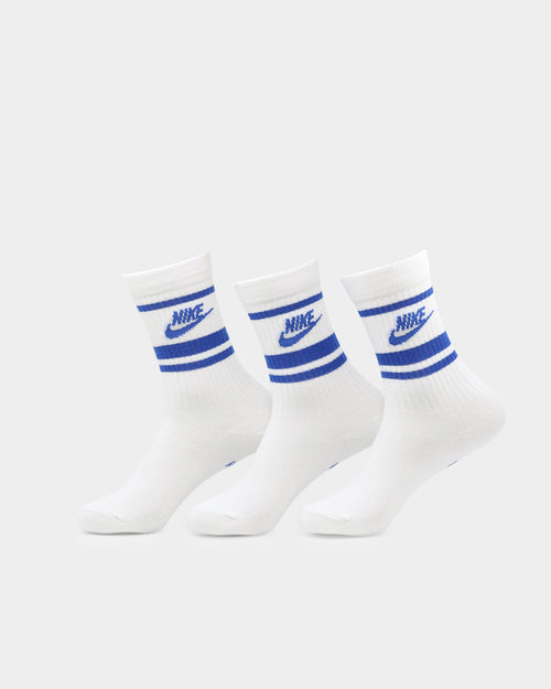 Nike Nike Sportswear Everyday Essential Crew Socks 3 Pack White/Game Royal