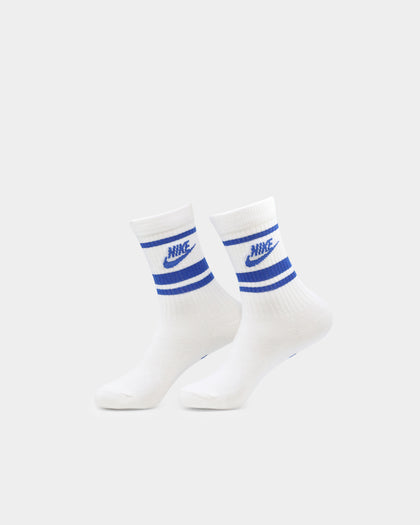 Nike Nike Sportswear Everyday Essential Crew Socks 3 Pack White/Game Royal