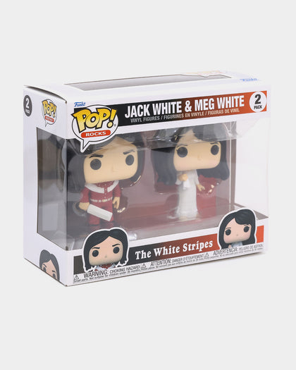 POP! Vinyl The White Stripes 2 Pack: Jack White & Meg White Figures Multi-Coloured