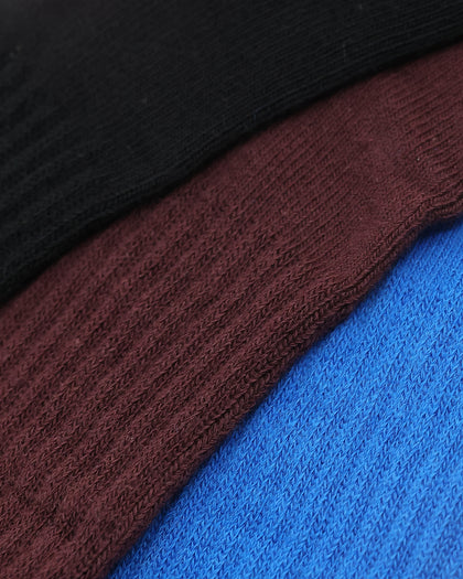 X-Large Unisex 91 Text Sock 3 Pack Multi-Coloured