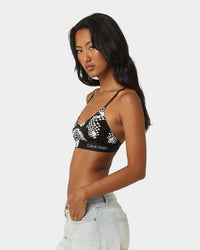 Calvin Klein Women's 1996 Cotton Unlined Bralette Snake