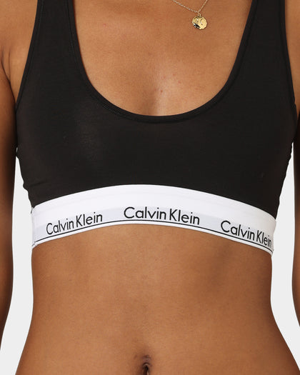 Calvin Klein Women's Modern Cotton Line Extensions Bralette Black