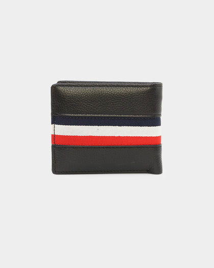 Carre Classic Wallet and Keychain Set Black/Red/White