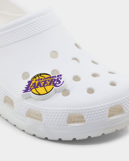 Crocs Los Angeles Lakers Logo Jibbitz Charm Original Team Colours