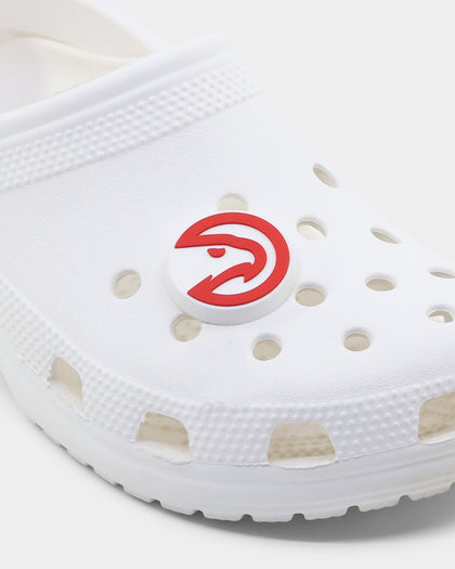 Crocs Atlanta Hawks Logo Jibbitz Charm Original Team Colours