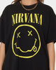 Nirvana Smiley Vintage Tee Washed Black