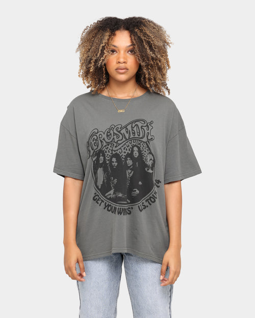 Bravado Women's Get Your Wings Short Sleeve T-Shirt Charcoal