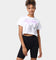 Black Sabbath Women's Paranoid Crop T-Shirt White