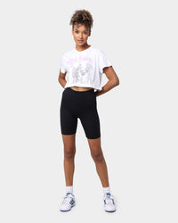 Black Sabbath Women's Paranoid Crop T-Shirt White