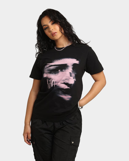 Korn Women's Chopped Face T-Shirt Black