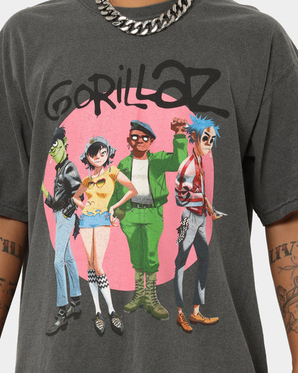 Gorillaz Coral Circle T-Shirt Grey