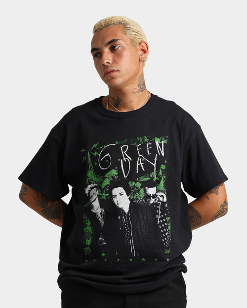 Green Day Green Lean T-Shirt Black