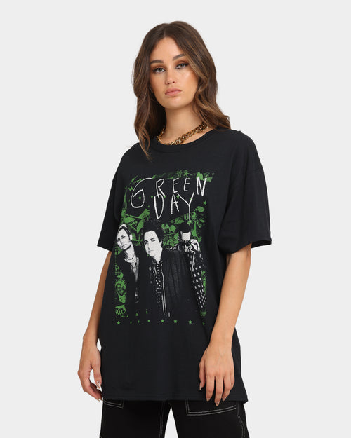 Green Day Green Lean T-Shirt Black