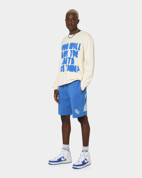 Brockhampton Alien French Terry Shorts Royal Blue