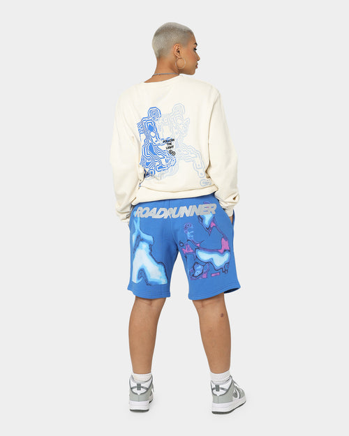 Brockhampton Alien French Terry Shorts Royal Blue